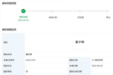 新東方網(wǎng)紅主播“董宇輝”商標被搶注？真的假的